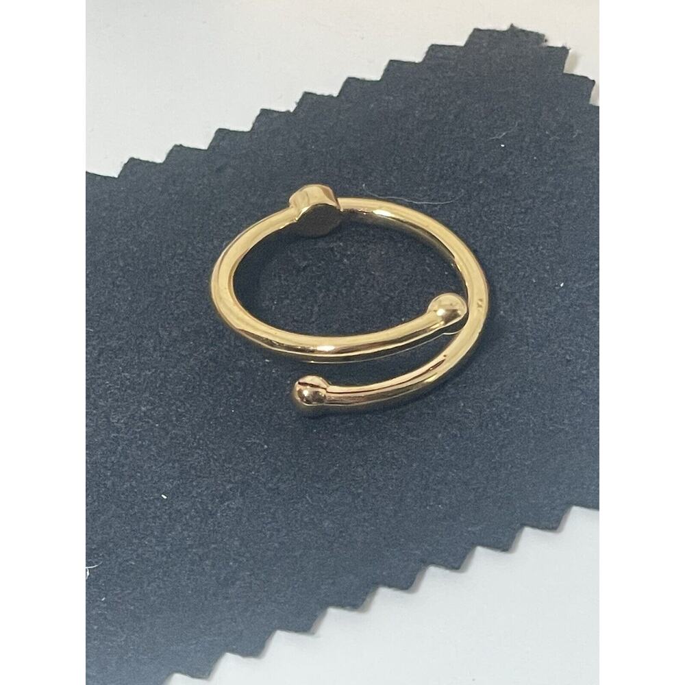 Abbott Lyon Birthstone November Orange Ring Yellow Gold 18kt Plated - Picture 5 of 6